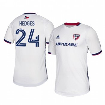 Matt Hedges FC Dallas 2020-21 Away Men's White Short Sleeve Jersey