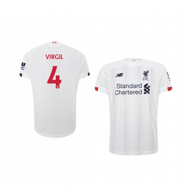 Youth Virgil van Dijk Liverpool Away Short Sleeve Jersey 19-20