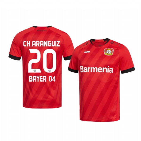 Youth Midfielder Bayer Leverkusen Charles Aránguiz Home Jersey 19-20