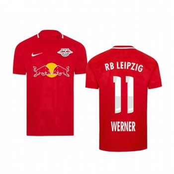 Youth RB Leipzig Timo Werner Red Fourth Short Sleeve Jersey 19-20