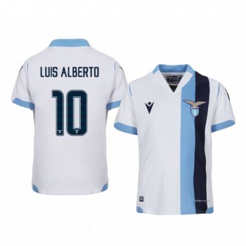 Youth Luis Alberto Lazio 19-20 Away White Short Sleeve Jersey