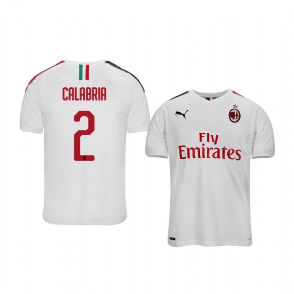 Youth Davide Calabria AC Milan 19-20 Away Short Sleeve Jersey