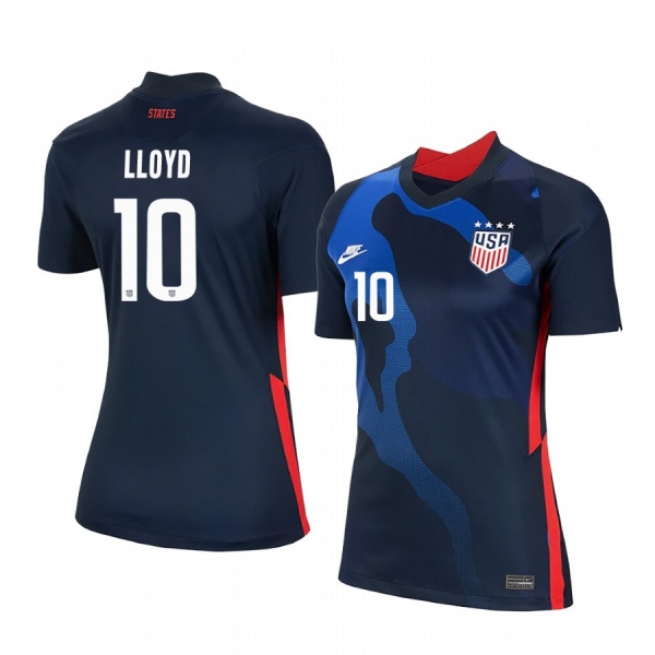 Women's USA Carli Lloyd 2020 Away Official 4-Star Jersey