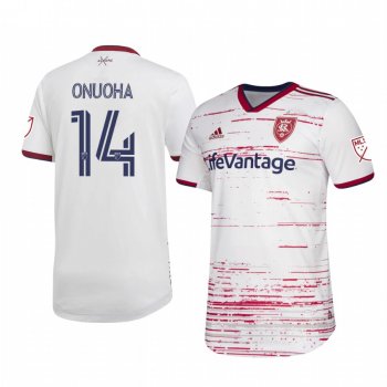 Nedum Onuoha Real Salt Lake 2020 Away Authentic Short Sleeve White Jersey