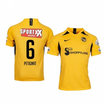 Esteban Petignat BSC Young Boys Home Golden Short Sleeve Jersey