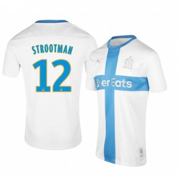 Kevin Strootman Olympique de Marseille White 120th Anniversary Limited Edition Jersey Men's