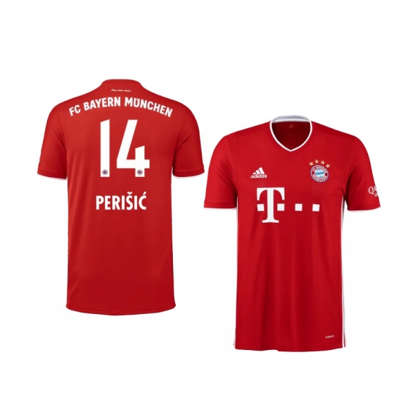 Forward Bayern Munich Ivan Perišić Men's Home Jersey 2020-21