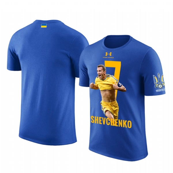 Men's Andriy Shevchenko Ukraine Player Personalize Short Sleeve T-Shirt