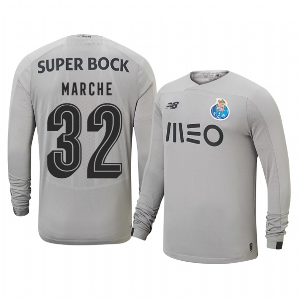 Porto Agustin Marchesin Gray Goalkeeper Away Jersey 19-20 Men's