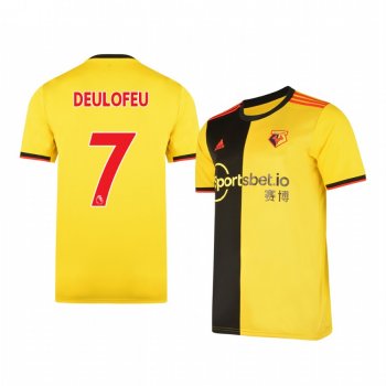 Men's Gerard Deulofeu Watford Home Short Sleeve Jersey 19-20