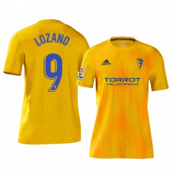 Anthony Lozano Cadiz CF Home Yellow Short Sleeve Jersey