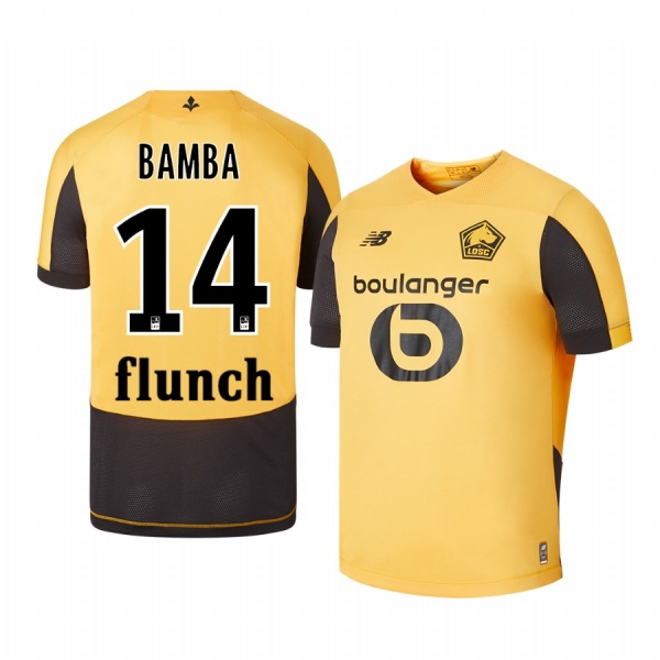 Lille OSC Jonathan Bamba Men's Away Jersey 19-20