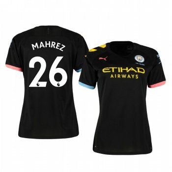 Women's Riyad Mahrez Manchester City Away Short Sleeve Jersey 19-20