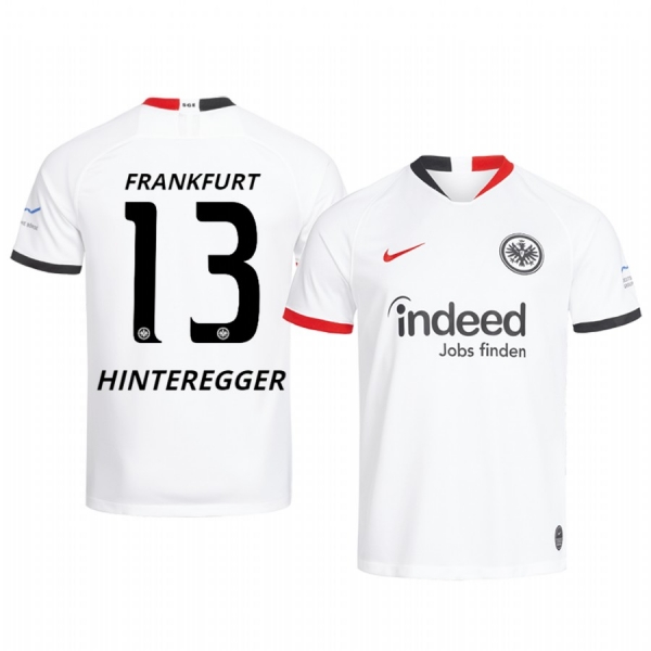 Eintracht Frankfurt Martin Hinteregger White Away Jersey 19-20 Men's