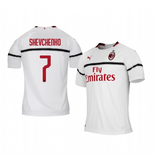 Andriy Shevchenko AC Milan 18-19 Away Men's White Retired Player Jersey