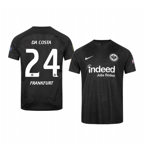 Youth Danny da Costa Eintracht Frankfurt 2020 Black Europa League Official Jersey