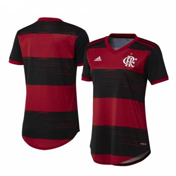 Women's Flamengo Red Black Home Short Sleeve Jersey 2020