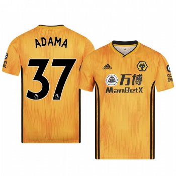 Men's Adama Traore Wolverhampton Wanderers Home Authentic Jersey 19-20