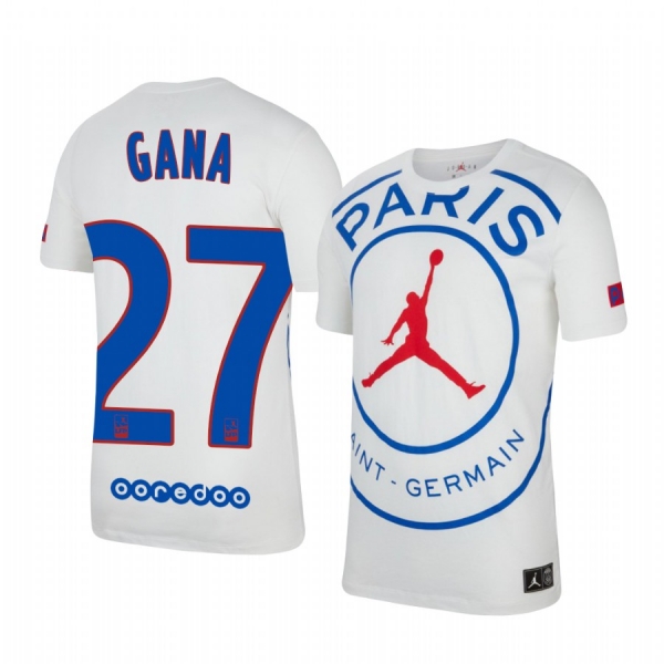 Paris Saint-Germain Idrissa Gueye Men's White Game Jersey 2020-21