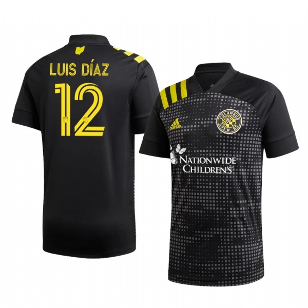 Columbus Crew SC Luis Díaz Men's Black New Heritage Official Jersey 2020