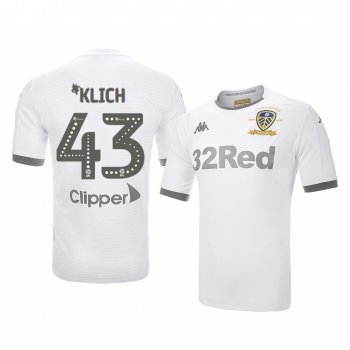 Mateusz Klich Leeds United Home White 100 Year Crest Jersey