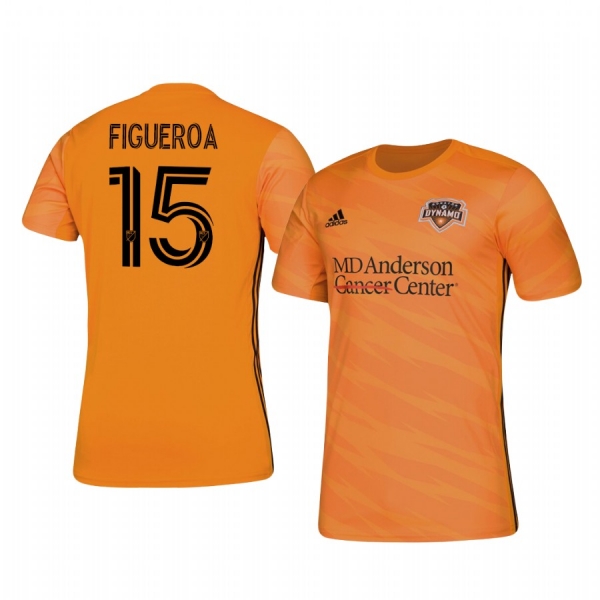 Maynor Figueroa Houston Dynamo 2020-21 Home Men's Orange Short Sleeve Jersey