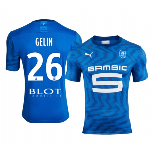 Stade Rennais Jérémy Gelin Men's Away Jersey 19-20