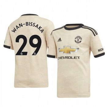 Youth Aaron Wan-Bissaka Manchester United Away Short Sleeve Jersey 19-20