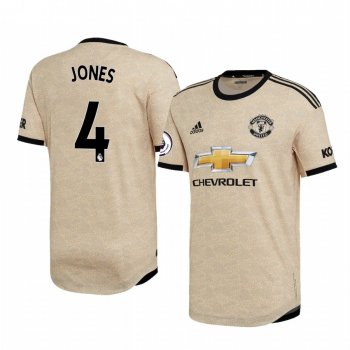 Phil Jones Manchester United 2020 Away Authentic Short Sleeve Tan Jersey