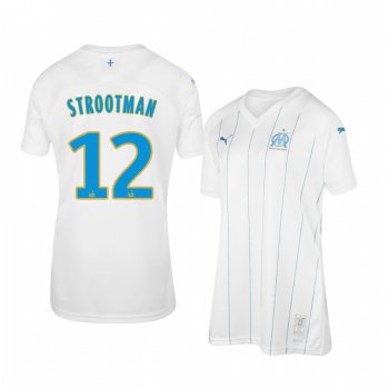 Women's Olympique de Marseille Kevin Strootman Home Jersey 19-20