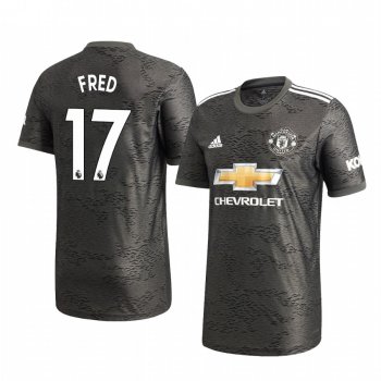 Fred Manchester United 2020-21 Away Men's Black Short Sleeve Jersey