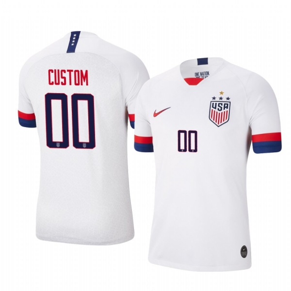 2019 World Cup Champions USA Custom Men's Home 4-STAR Jersey