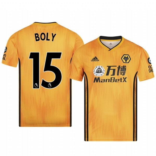 Men's Willy Boly Wolverhampton Wanderers Home Authentic Jersey 19-20