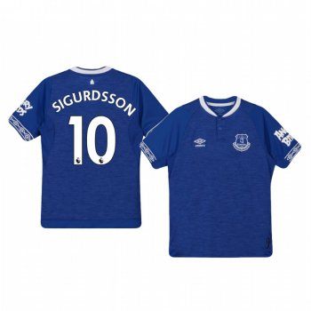 Youth Gylfi Sigurdsson Everton Home Short Sleeve Jersey 18-19