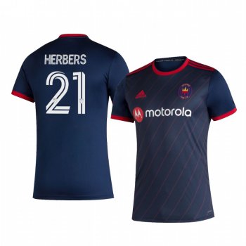 Fabian Herbers Chicago Fire 2020 Home Replica Short Sleeve Jersey