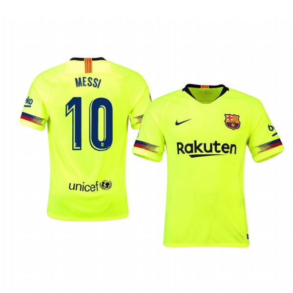 Barcelona Lionel Messi Away Short Sleeve Jersey 18-19