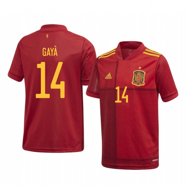 Youth José Luis Gayà Spain UEFA Euro 2020 Home Red Authentic Jersey