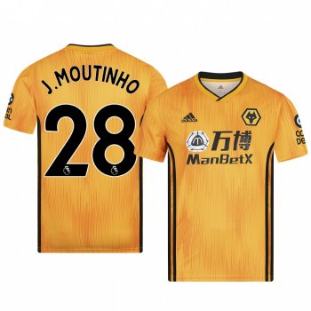 Men's Joao Moutinho Wolverhampton Wanderers Home Authentic Jersey 19-20