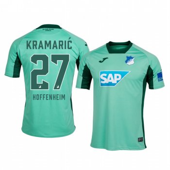 TSG 1899 Hoffenheim Andrej Kramaric Men's Green Away Short Sleeve Jersey 19-20