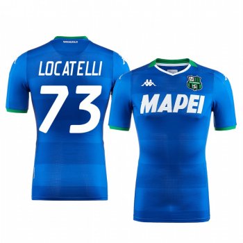 Manuel Locatelli U.S. Sassuolo Calcio 2019-20 Blue Third Men's Short Sleeve Jersey