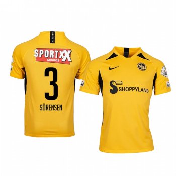 Frederik Sorensen BSC Young Boys Home Golden Short Sleeve Jersey