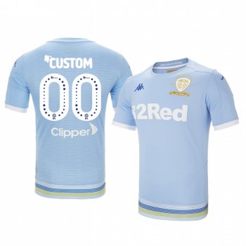 Custom Leeds United Third Light Blue 100 Year Crest Jersey