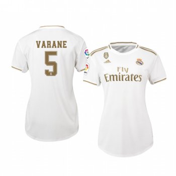 Women's Raphael Varane Real Madrid Home Jersey 19-20