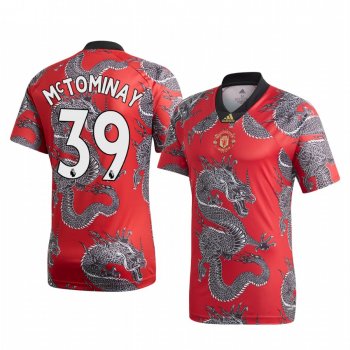 Scott McTominay Manchester United 2020 Red Chinese New Year Dragon Short Sleeve Jersey