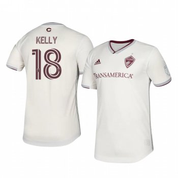 Jeremy Kelly Colorado Rapids 2020 Away Authentic Short Sleeve White Jersey