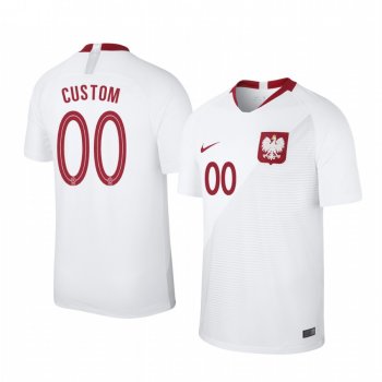 2018 World Cup Poland Custom Men's Home Official Jersey