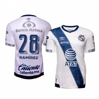 Fernando Ramirez Club Puebla Home White Short Sleeve Jersey