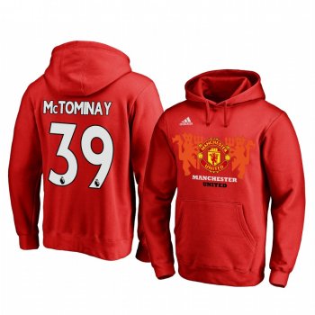 Scott McTominay Manchester United Red Team Logo Pullover Hoodie - Men's