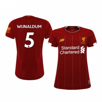 Women's Georginio Wijnaldum Liverpool Home Short Sleeve Jersey 19-20