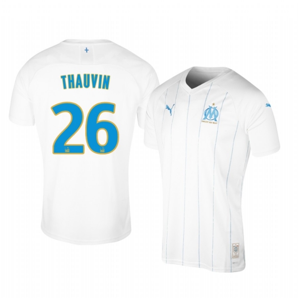 Men's Olympique de Marseille Florian Thauvin Home Jersey 19-20